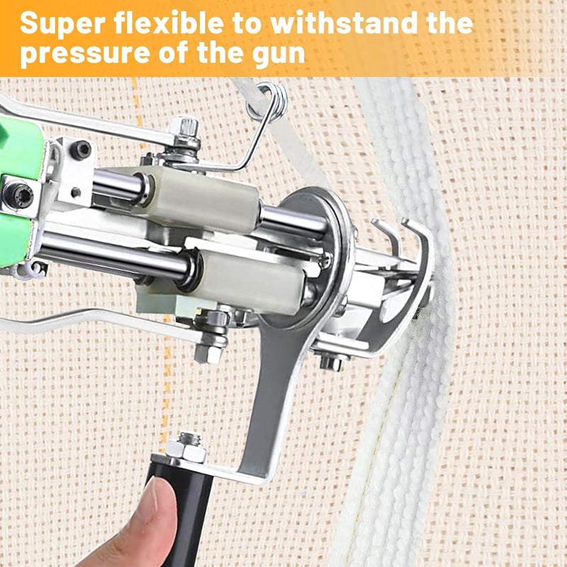 Biubee 85" × 79" Large Overlocking Tufting Cloth with Marked Lines- Primary Monk's Cloth Punch Needle Fabric for DIY Rug-Punch Tufting Gun - Image 2